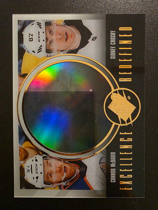 2024-25 Upper Deck SPx - Excellence Redefined - Connor McDavid / Sidney Crosby #EX-6