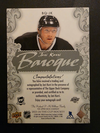 2023-24 Upper Deck The Cup - Baroque - Jari Kurri #BQ-JK