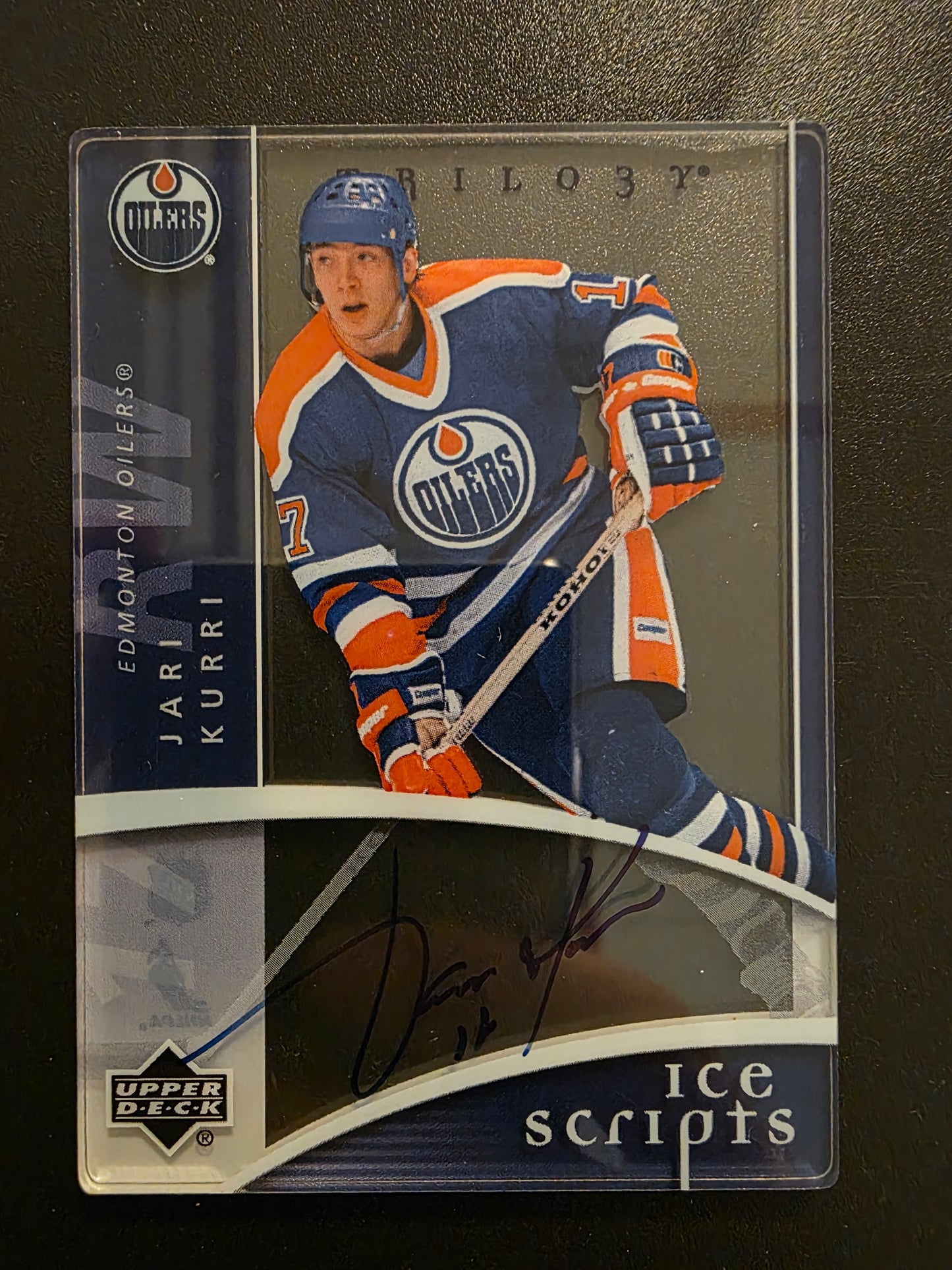 2007-08 Upper Deck Trilogy - Ice Scripts - Jari Kurri #IS-JK