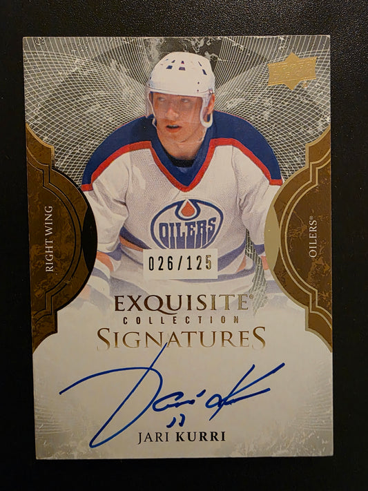 2016-17 Upper Deck Ice - Exquisite Signatures - Jari Kurri #ES-JK /125