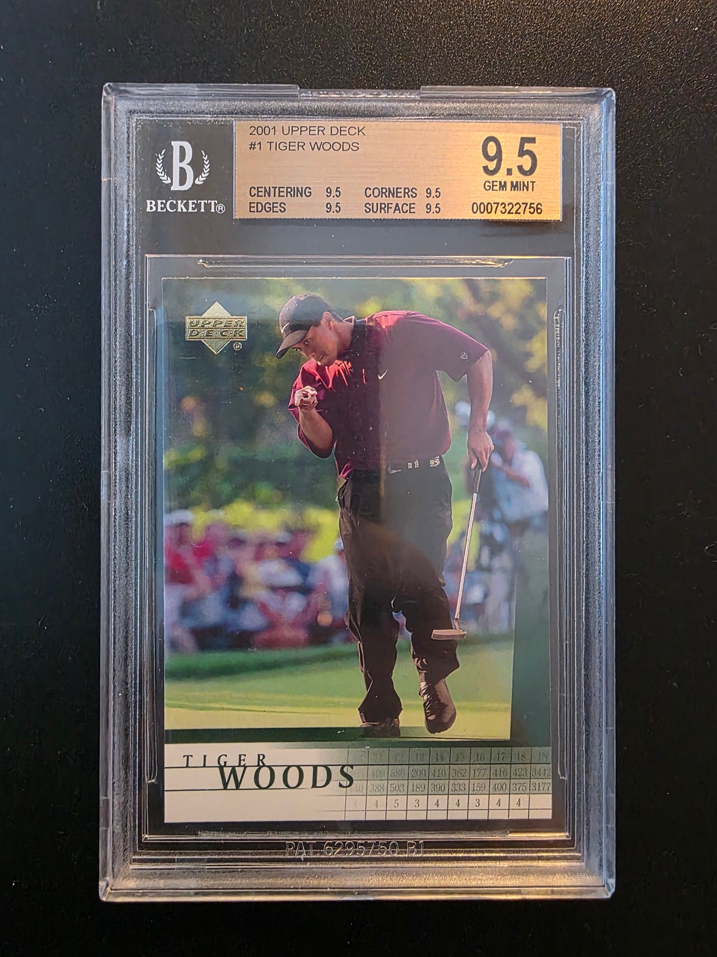 2001 Upper Deck - Tiger Woods #1 - BGS 9.5 True Gem RC