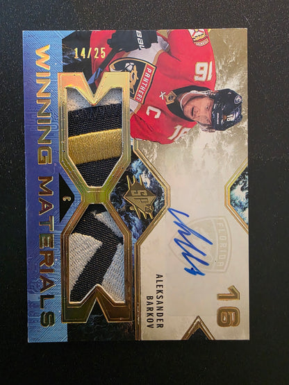 2021-22 Upper Deck SPx - Winning Materials - Premium Auto - Aleksander Barkov #WM-AB /25