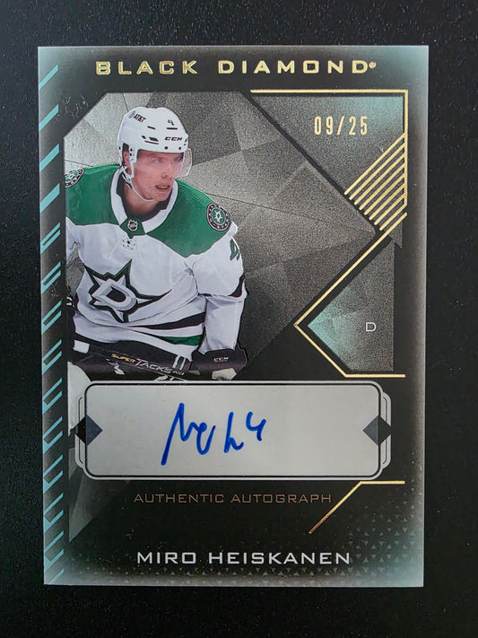 2021-22 Upper Deck Black Diamond - Pure Black - Miro Heiskanen #BDB-MH /25