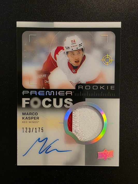 2023-24 Upper Deck Premier - Premier Focus Rookies Auto Patch - Marco Kasper #PFR-KA /175 RC