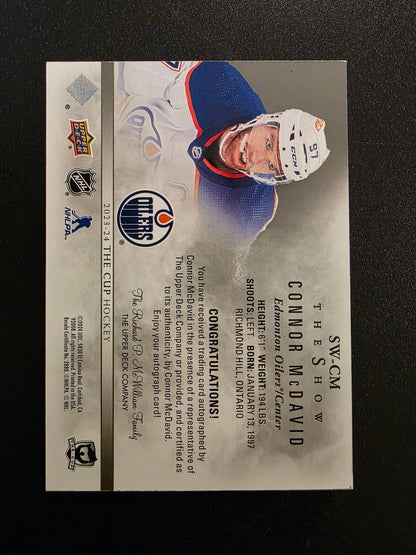 2023-24 Upper Deck The Cup - The Show - Connor McDavid #SW-CM