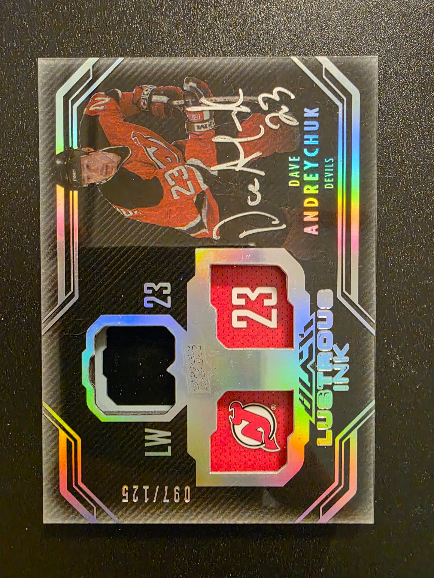 2016-17 UD Black - Lustrous INK - Dave Andreychuk #LI-DA /125