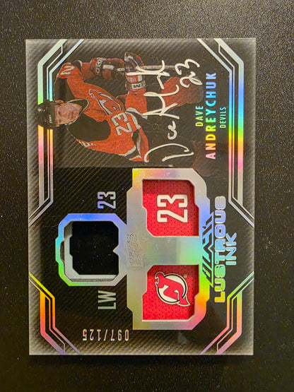 2016-17 UD Black - Lustrous INK - Dave Andreychuk #LI-DA /125