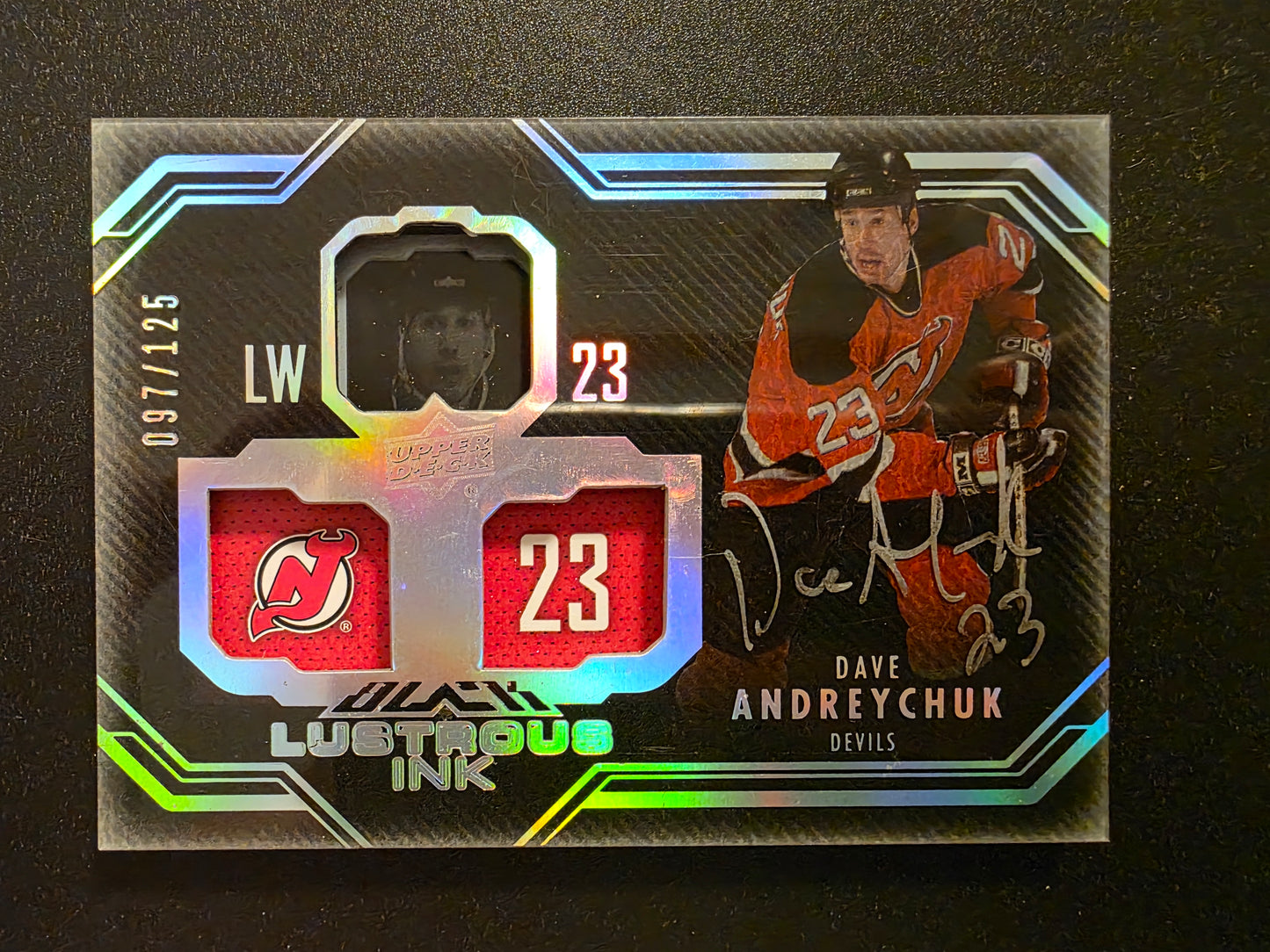 2016-17 UD Black - Lustrous INK - Dave Andreychuk #LI-DA /125