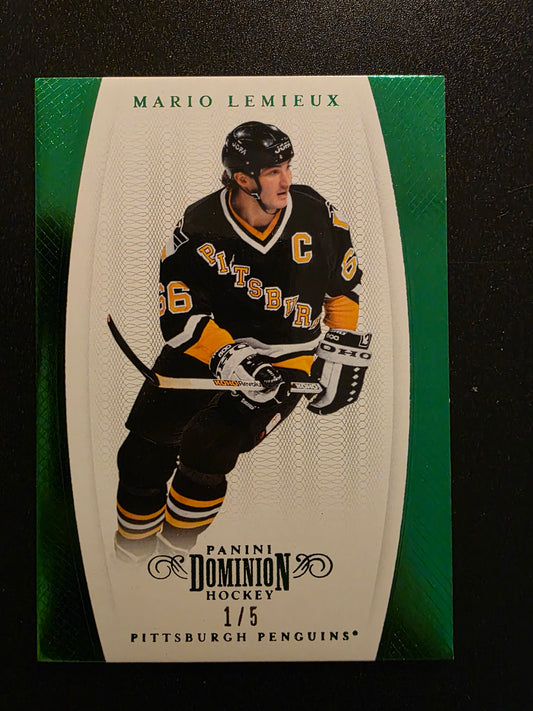 2011-12 Panini Dominion - Emerald - Mario Lemieux #66 /5