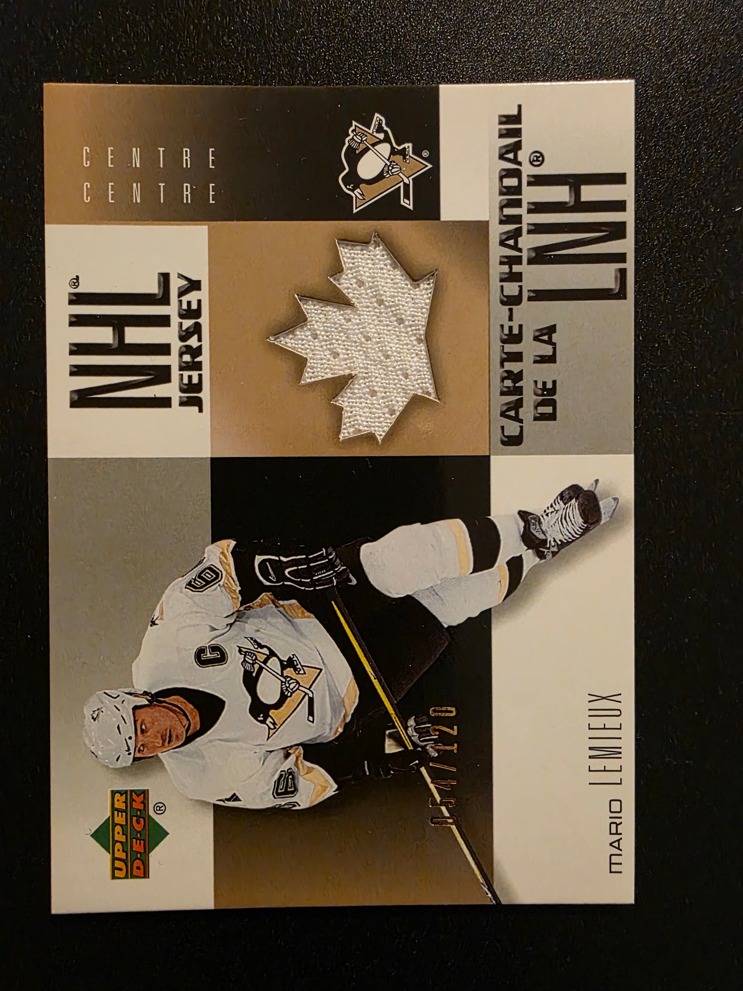2005-06 Upper Deck McDonald's - Jerseys - Mario Lemieux #MJ1 /120