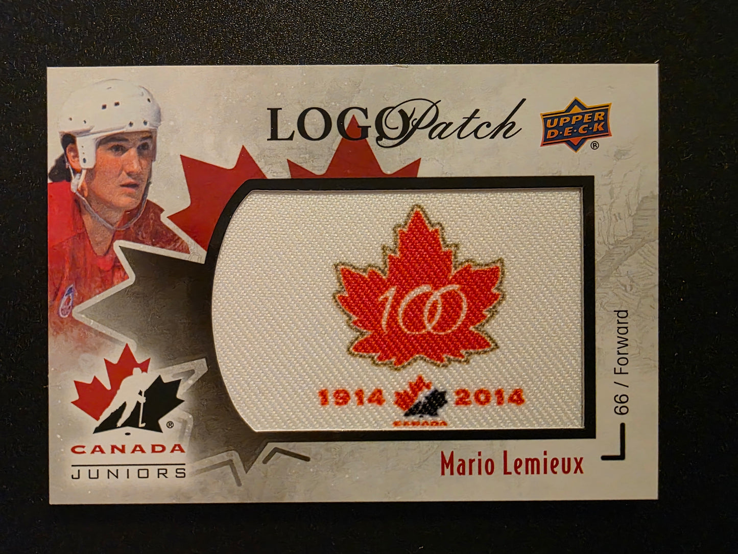 2016 Upper Deck Team Canada Juniors - Manufactured Logo Patches - Mario Lemieux #LP-ML