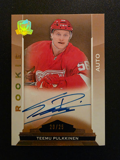 2014-15 Upper Deck The Cup - Gold Spectrum Foil - Rookie Auto - Teemu Pulkkinen #143 /25 RC