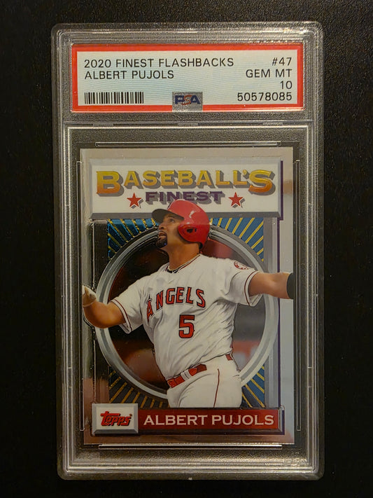 2020 Topps Finest Flashbacks - Albert Pujols #47 PSA 10