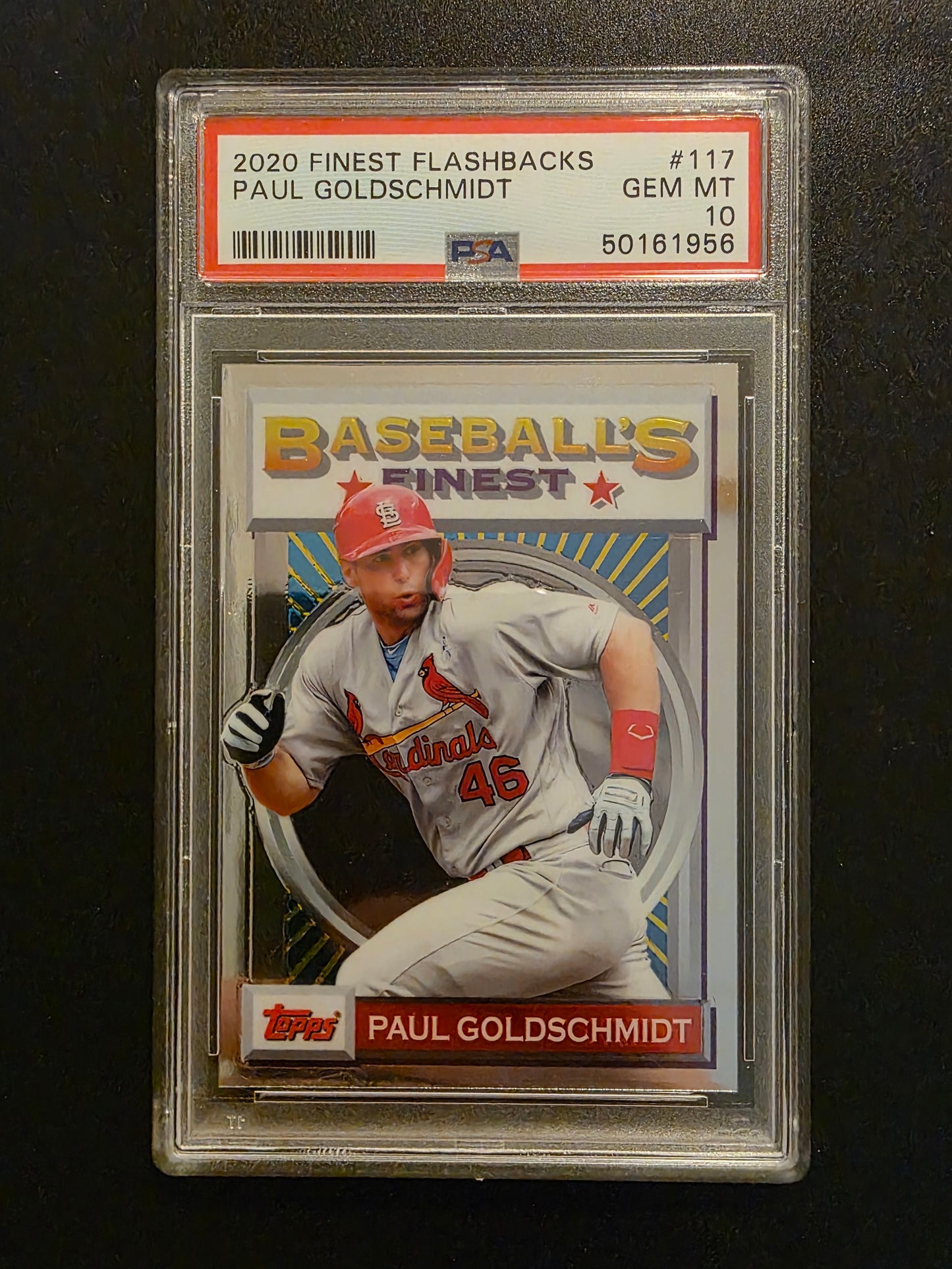 2020 Topps Finest Flashbacks - Paul Goldschmidt #117 PSA 10