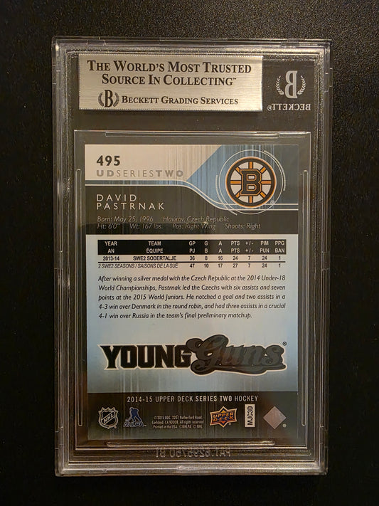2014-15 Upper Deck -  Young Guns - David Pastrnak #495 BGS 9 RC