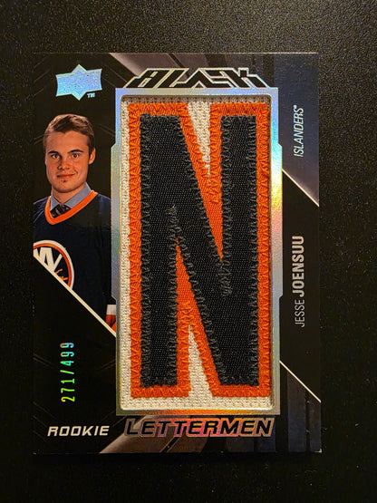 2009-10 Upper Deck UD Black - Rookie Lettermen "N"- Jesse Joensuu  #54 /499 RC