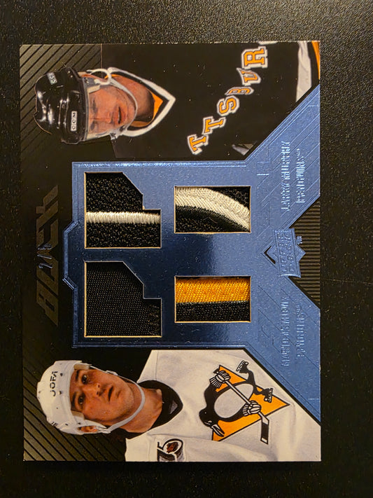 2008-09 Upper Deck UD Black - Dual Player Jerseys - Blue - Mario Lemieux / Larry Murphy #BDJ2-LM /5