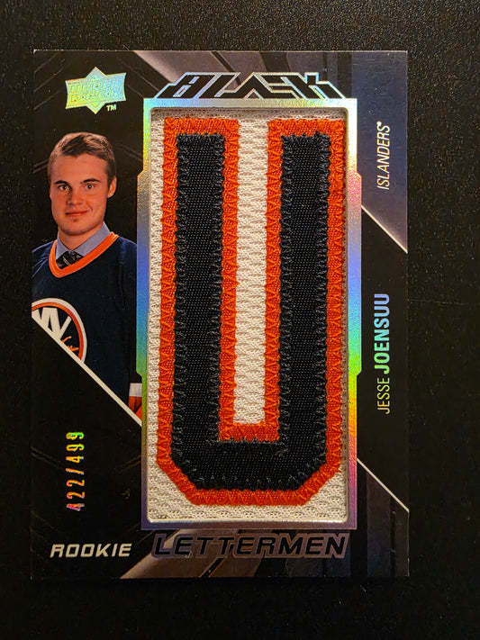 2009-10 Upper Deck UD Black - Rookie Lettermen "U"- Jesse Joensuu  #54 /499 RC