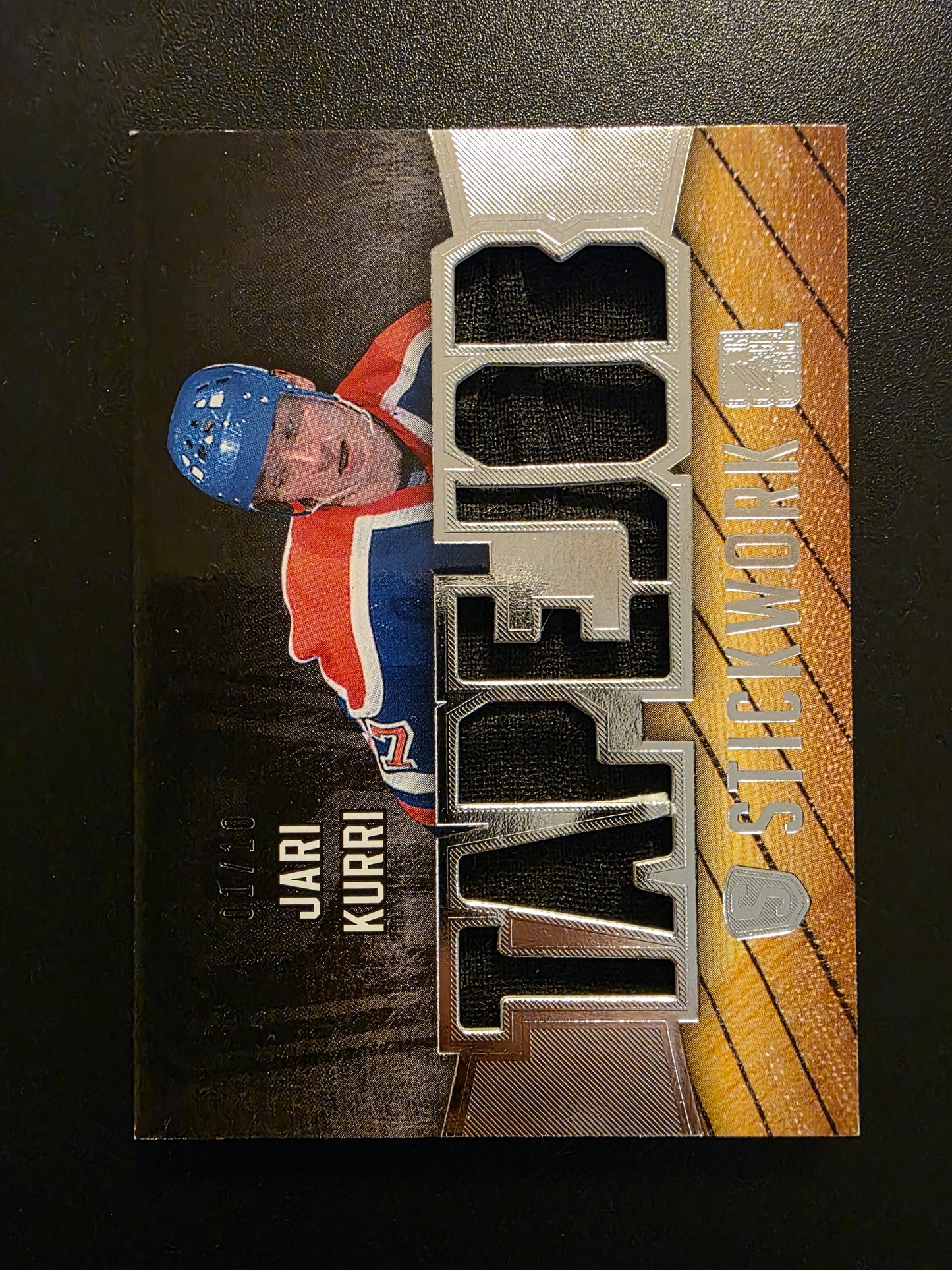 2015 Leaf In the Game Stickwork - Tape Job - Silver - Jari Kurri #TJ-04 /10