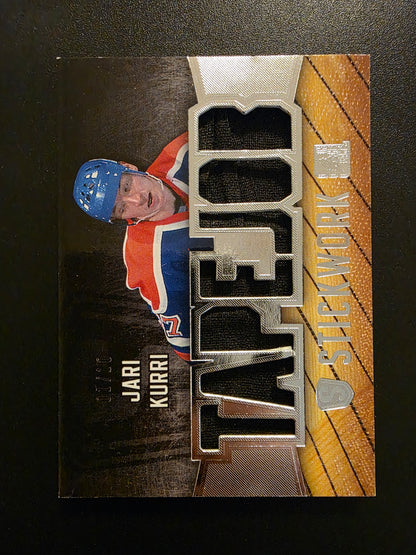 2015 Leaf In the Game Stickwork - Tape Job - Silver - Jari Kurri #TJ-04 /10