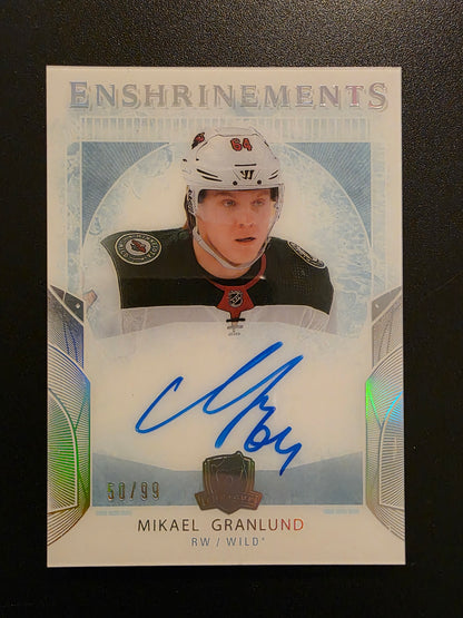 2017-18 Upper Deck The Cup - Enshrinements Autographs - Mikael Granlund #E-MG /99