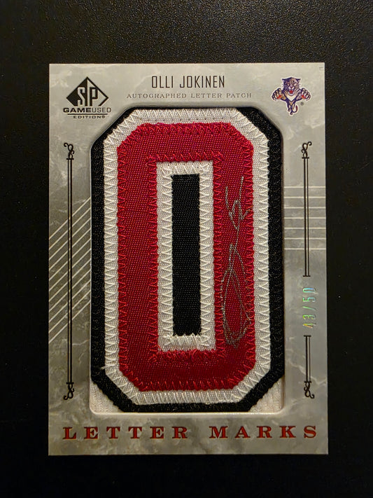 2006-07 Upper Deck SP Game Used Edition - Letter Marks "O" - Olli Jokinen #LM-OJ /50
