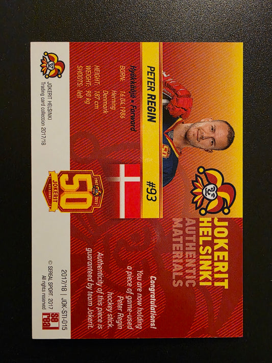 2017-18 Sereal Jokerit Stick - Peter Regin #JOK-STI-015 /50