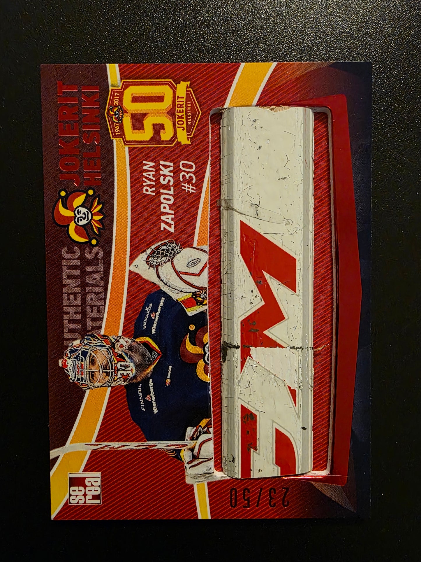 2017-18 Sereal Jokerit Stick - Ryan Zapolski #JOK-STI-001 /50