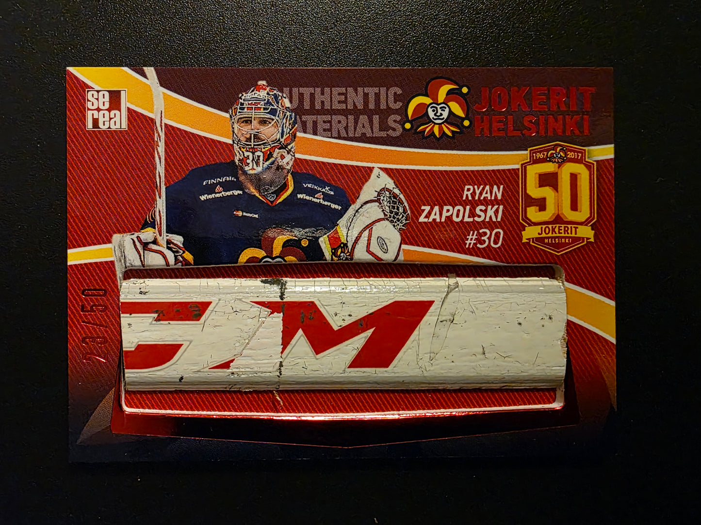 2017-18 Sereal Jokerit Stick - Ryan Zapolski #JOK-STI-001 /50