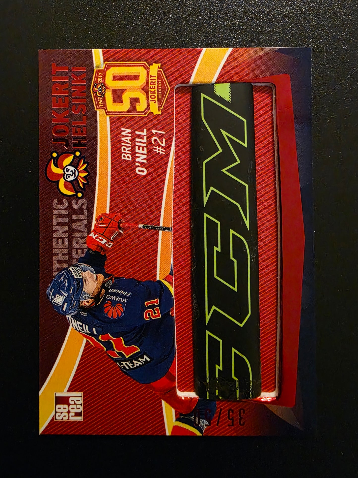 2017-18 Sereal Jokerit Stick - Brian O'Neill #JOK-STI-009 /50