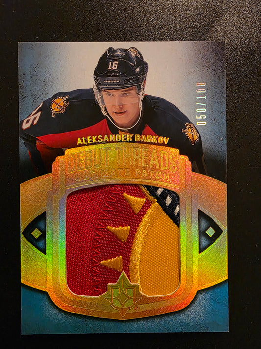 2013-14 Upper Deck Ultimate Collection - Debut Threads - Aleksander Barkov #UDT-AB /100 RY