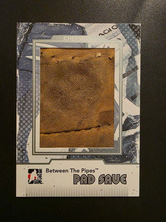 2009-10 In the Game Between the Pipes - Pad Save - Silver - Gerry Cheevers #PS-06 /9