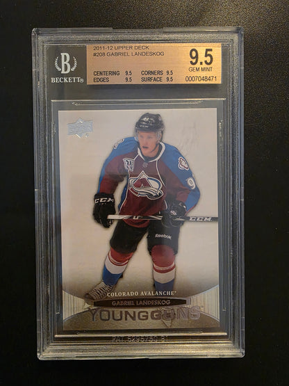 2011-12 Upper Deck - Young Guns - Gabriel Landeskog #208 - BGS 9.5 True Gem - RC