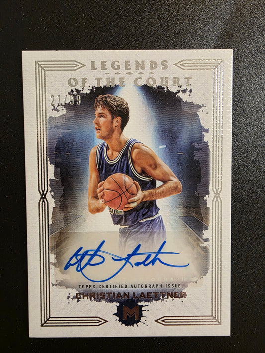 2023-24 Topps Motif - Legends of the Court Signatures - Christian Laettner #LCS-CL /99