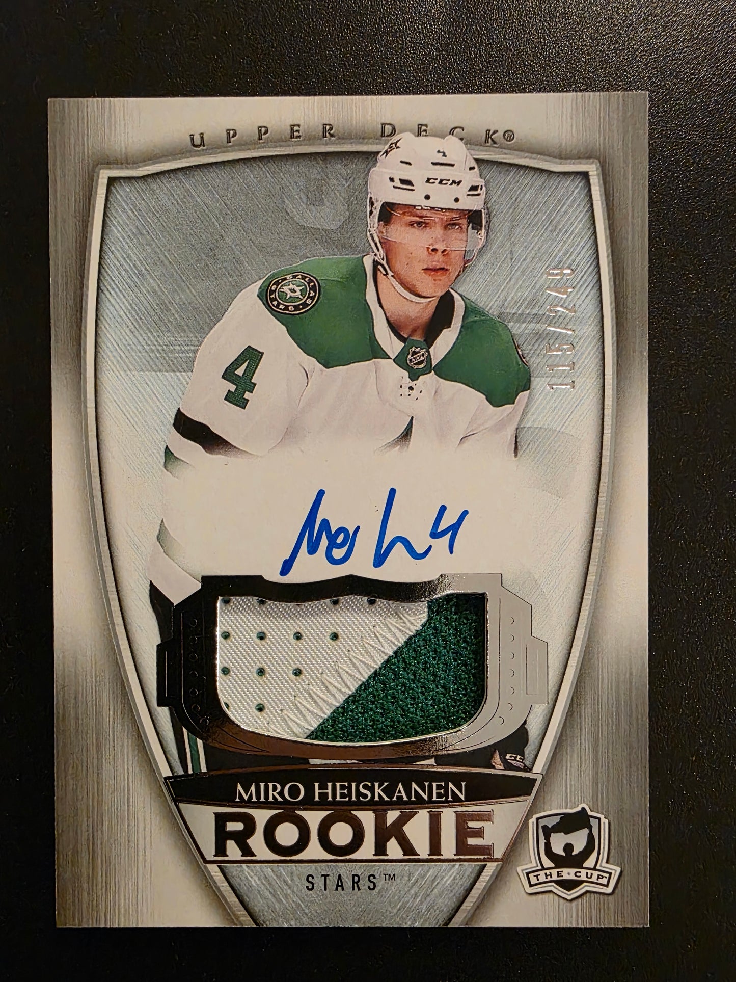 2018-19 Upper Deck The Cup - Rookie Patch Autograph - Miro Heiskanen #97 /249