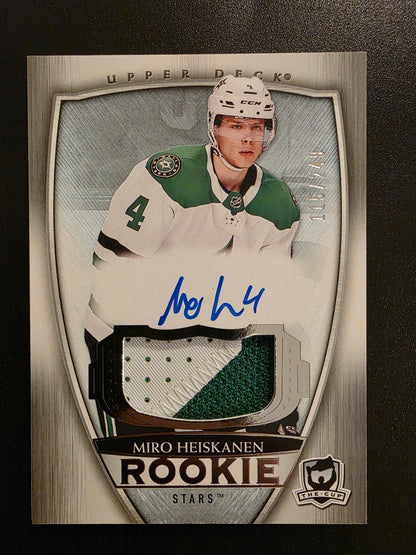 2018-19 Upper Deck The Cup - Rookie Patch Autograph - Miro Heiskanen #97 /249