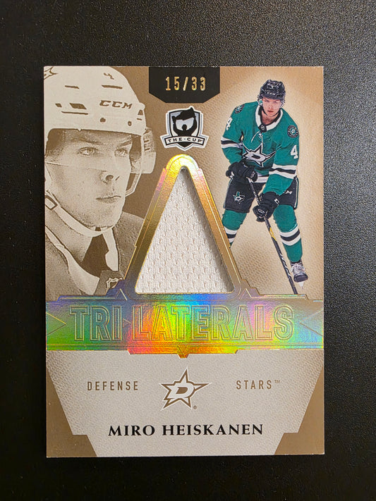 2018-19 Upper Deck The Cup - Tri Laterals - Miro Heiskanen #TL-MH /33 RY