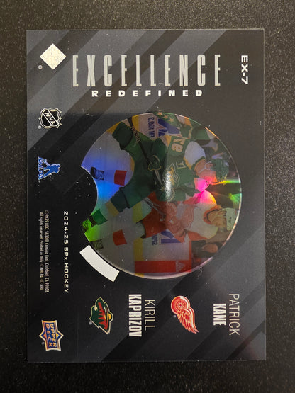 2024-25 Upper Deck SPx - Excellence Redefined - Patrick Kane / Kirill Kaprizov #EX-7
