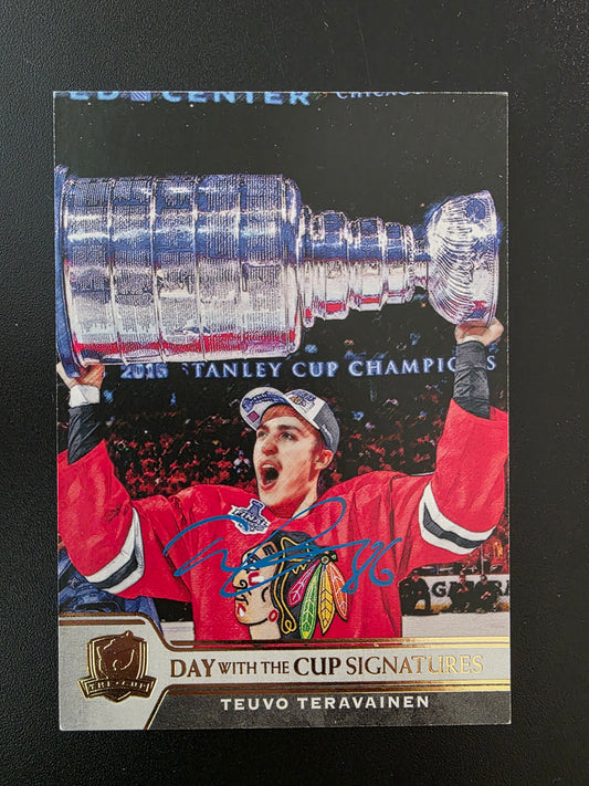 2019-20 Upper Deck The Cup - Day With the Cup Signatures - Teuvo Teravainen #DC-TT