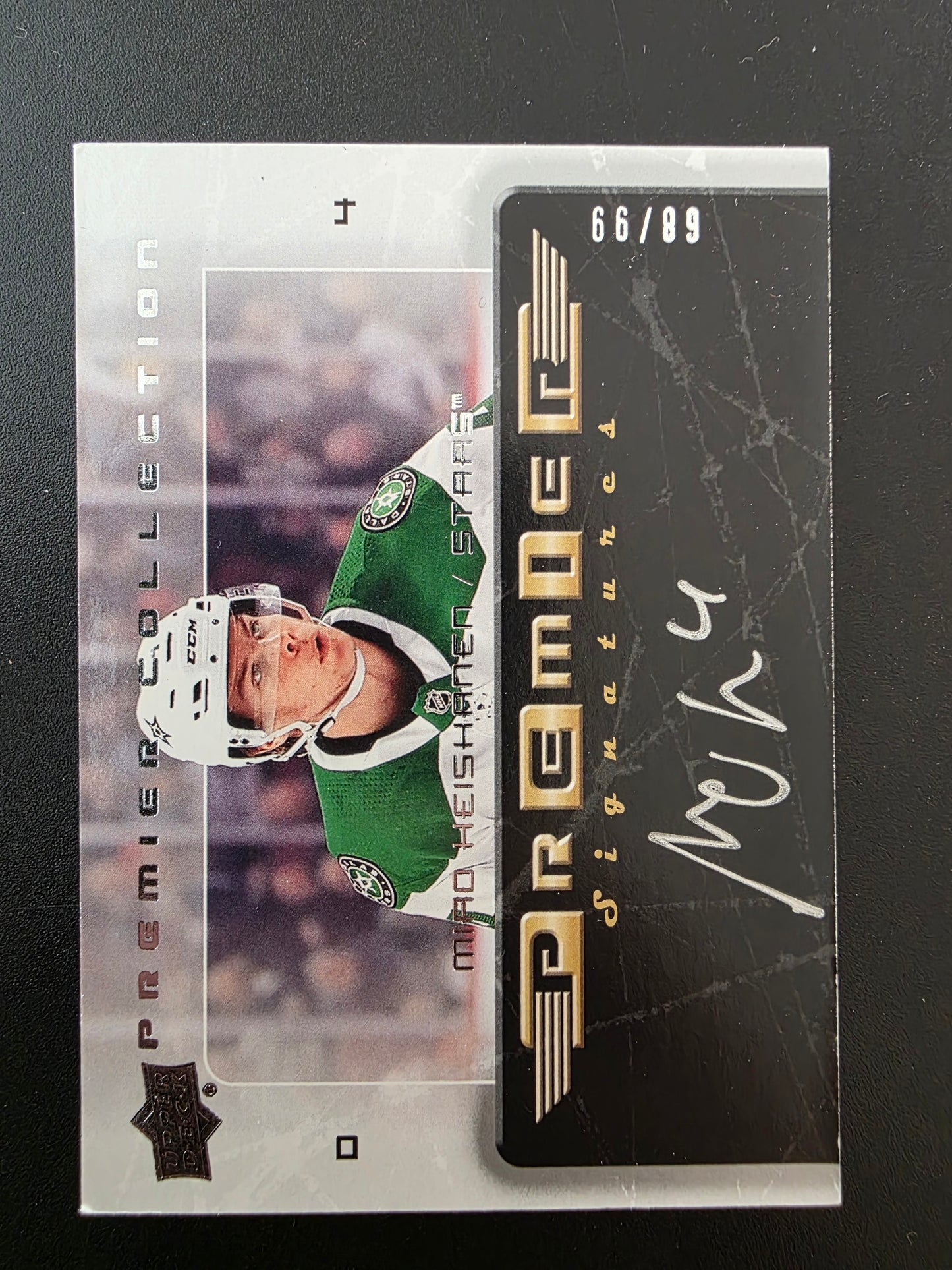 2018-19 Upper Deck Premier - 2003-04 Retro Premier Signatures Rookie - Miro Heiskanen #03-MH /99 RY