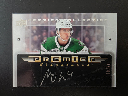 2018-19 Upper Deck Premier - 2003-04 Retro Premier Signatures Rookie - Miro Heiskanen #03-MH /99 RY