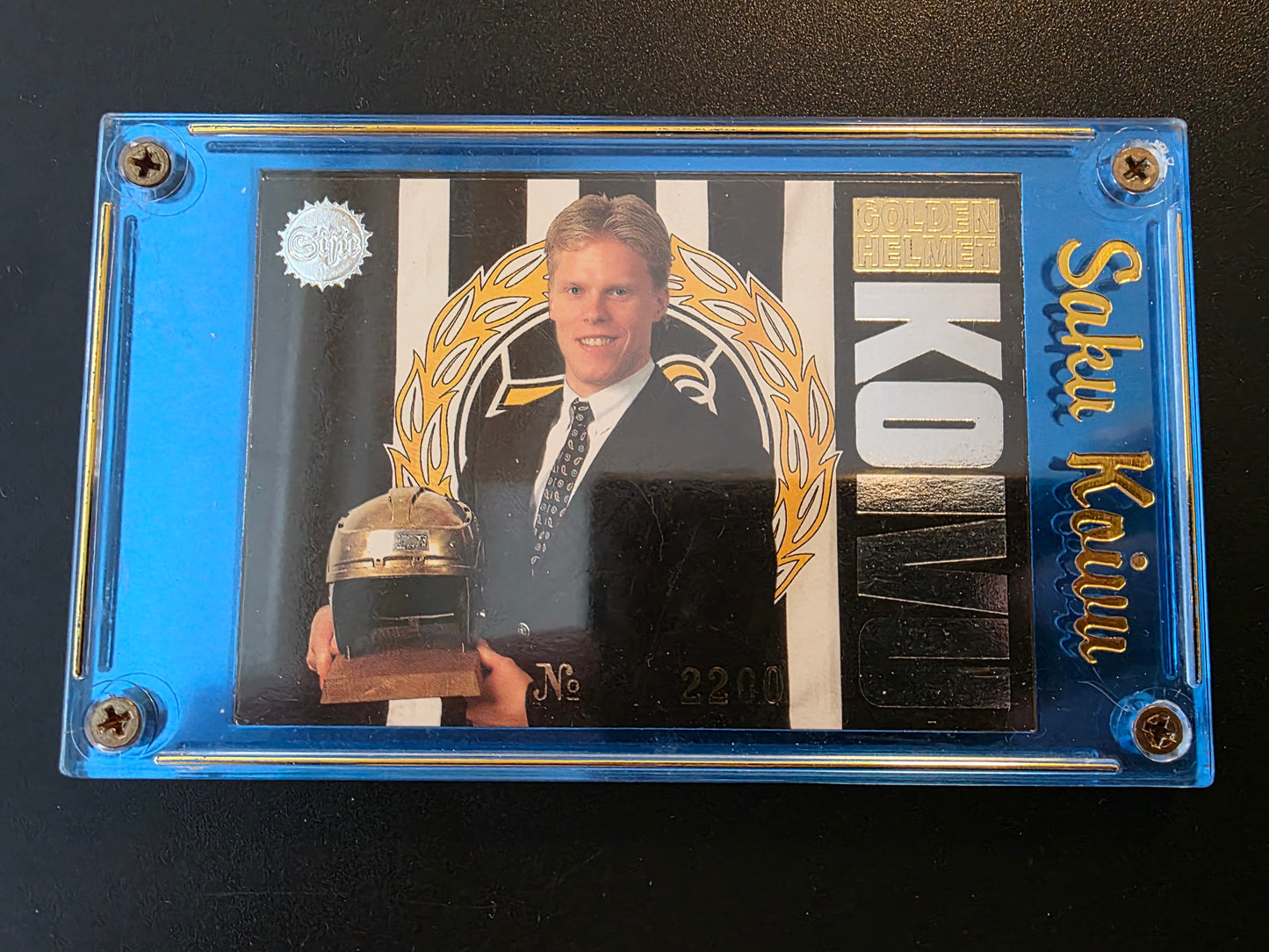1995-96 Sisu Super Chase - Golden Helmet - Saku Koivu /2500