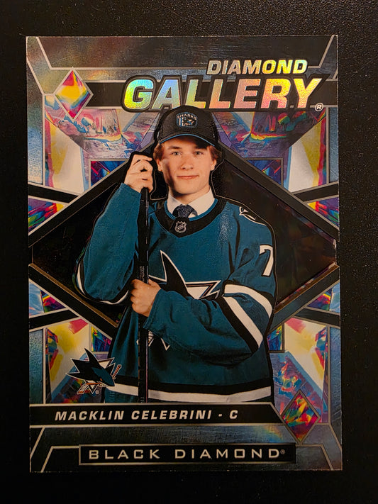 2024-25 Upper Deck Black Diamond - Diamond Gallery - Macklin Celebrini #DG-MC RY