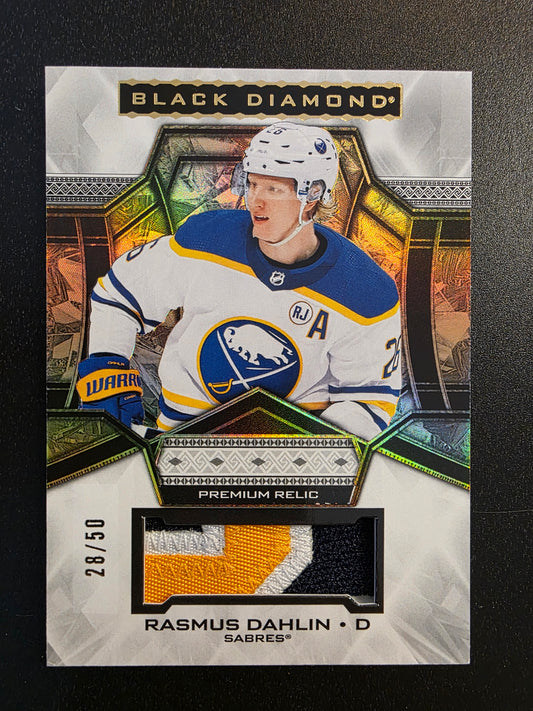 2024-25 Upper Deck Black Diamond - Premium Relics - Rasmus Dahlin #BDB-RD /50