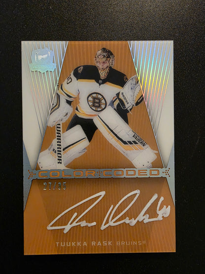 2024-25 Upper Deck The Cup - Color Coded - Tuukka Rask #CC-TR /35