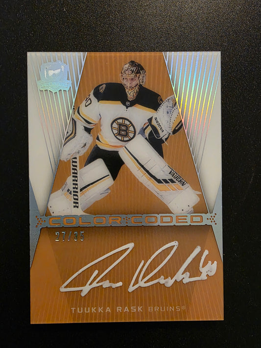 2024-25 Upper Deck The Cup - Color Coded - Tuukka Rask #CC-TR /35