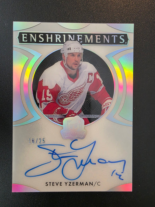 2023-24 Upper Deck The Cup Enshrinements Steve Yzerman #E-SY /25