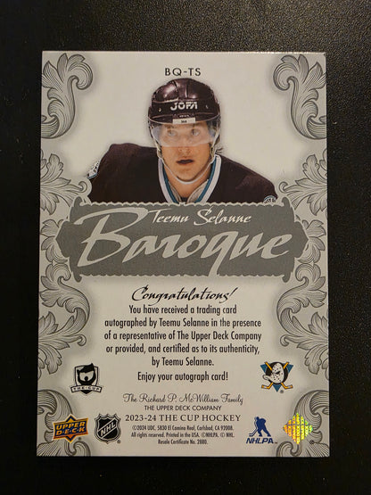 2023-24 Upper Deck The Cup - Baroque - Teemu Selanne #BQ-TS