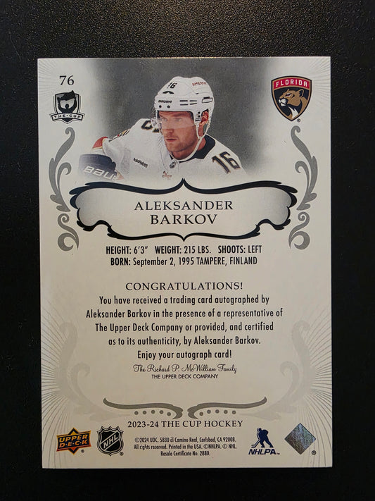2023-24 Upper Deck The Cup - Gold Spectrum Foil Variation - Aleksander Barkov #76 /12