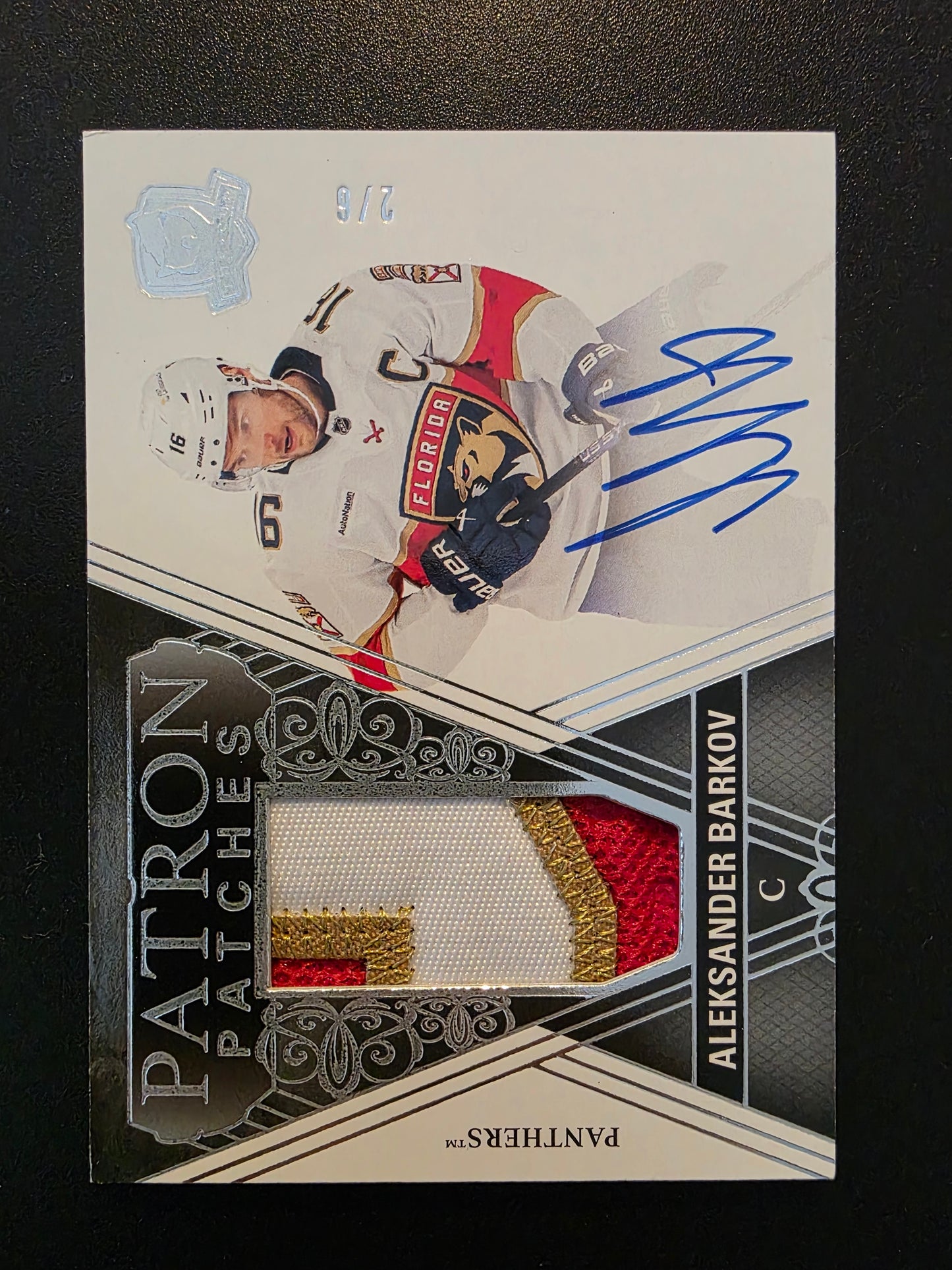 2024-25 Upper Deck The Cup - Patron Patches - Aleksander Barkov #PP-AB /6